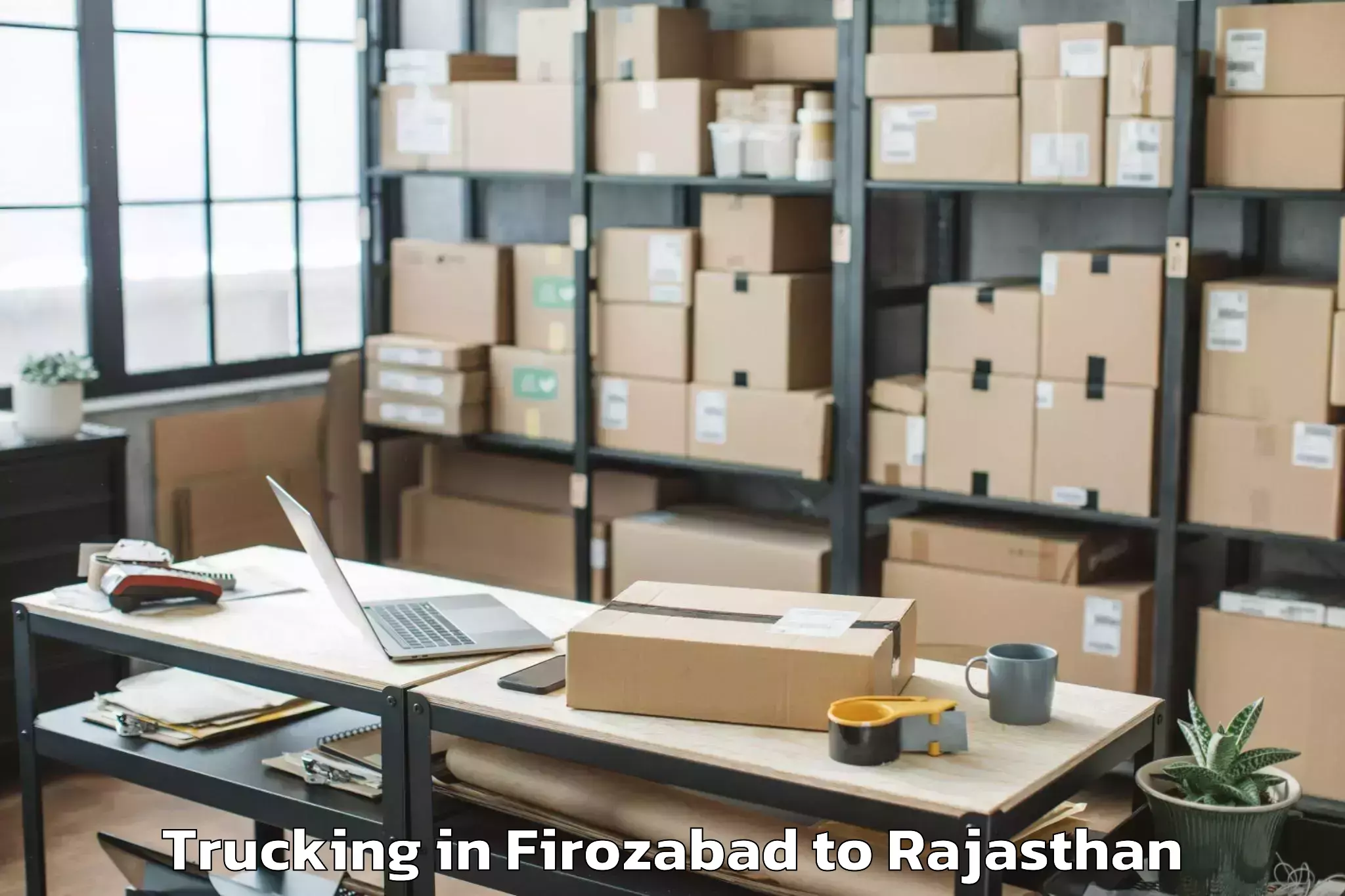 Book Firozabad to Mandalgarh Trucking Online